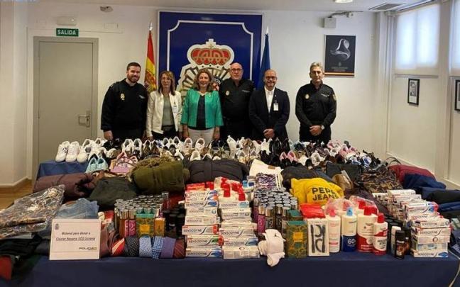 Imagen de la donación a Cáritas y el Clúster SOS Urcrania.