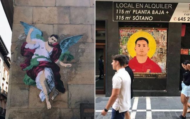 Imágenes de Moncayola y Chimy Ávila en el recorrido del encierro