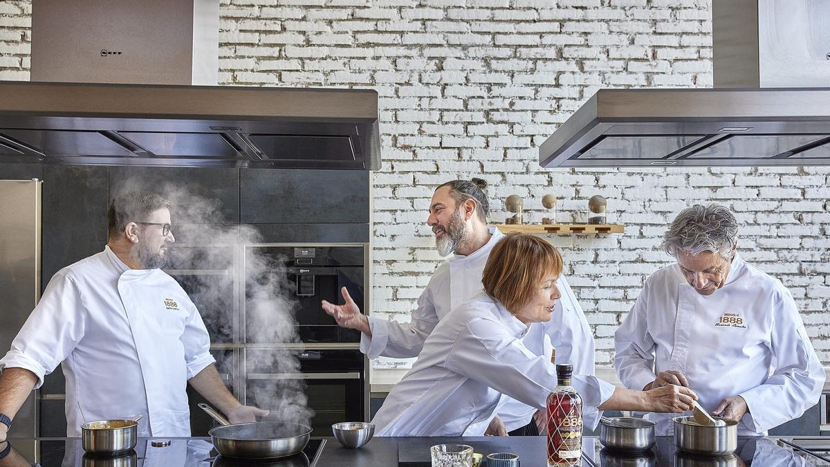 Fernando Canales, Rafa Zafra, María José San Román y Dani García