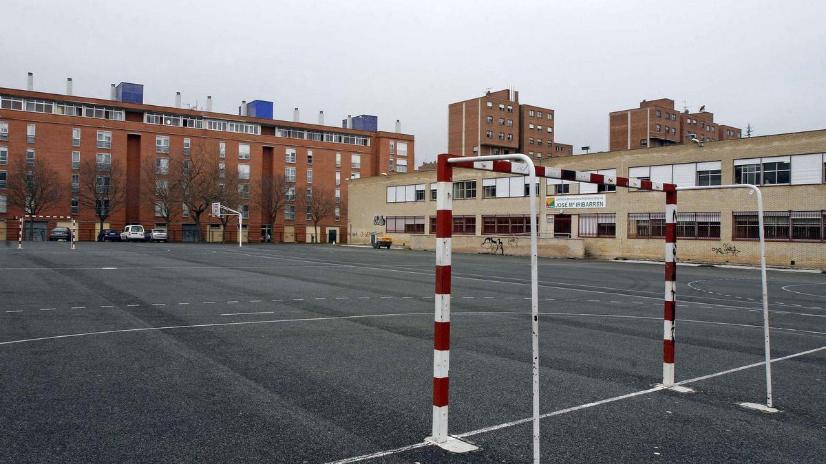 Patio del colegio José Mª Iribarren.