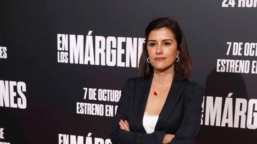 Olga Rodríguez, en un pase de ‘En los márgenes’, película de la que es guionista junto con Juan Diego Botto.