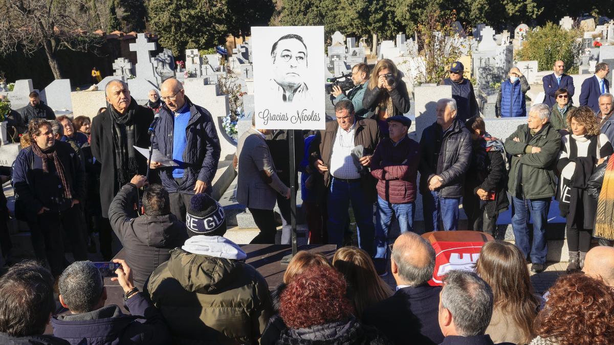 Funeral en Madrid del histórico dirigente de UGT Nicolás Redondo