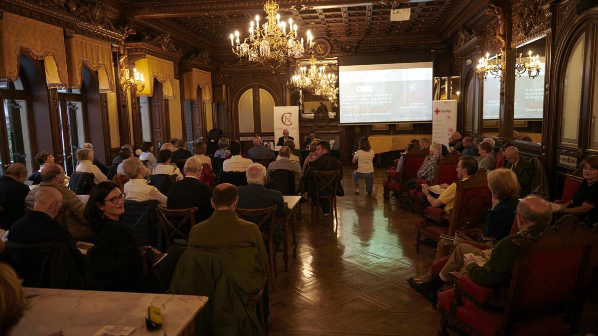 Acto de presentación del libro en el Nuevo Casino.