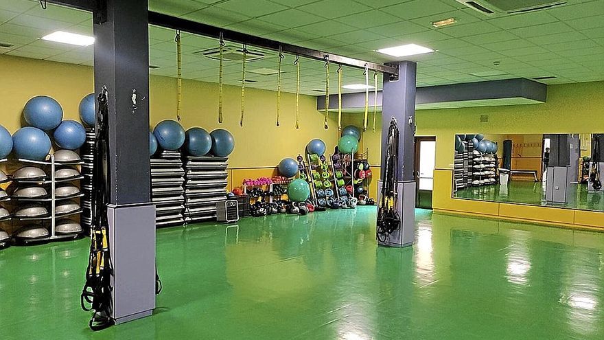 Klimatizazio sistema berria duen kiroldegiko geletako bat.