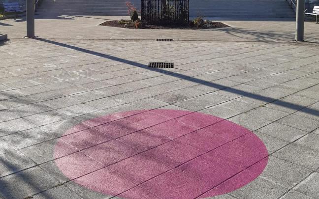 Punto lila en Abanto