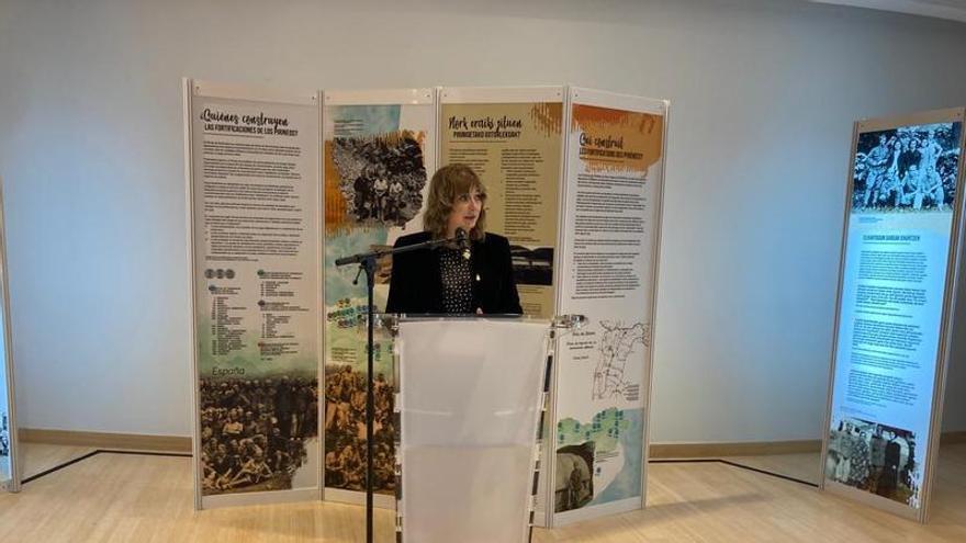 La consejera Ollo inaugura en Bruselas la exposición 'Fronteras de Hormigón'