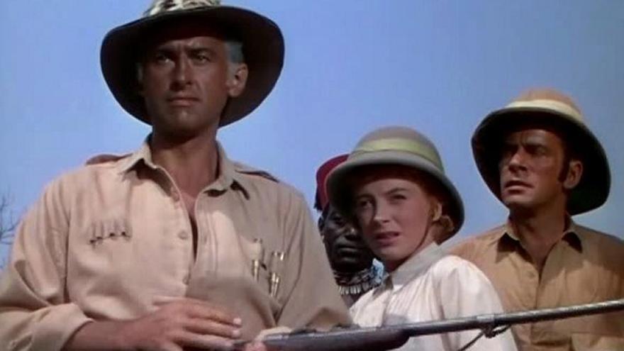 Stewart Granger y Deborah Kerr en una escena del filme.