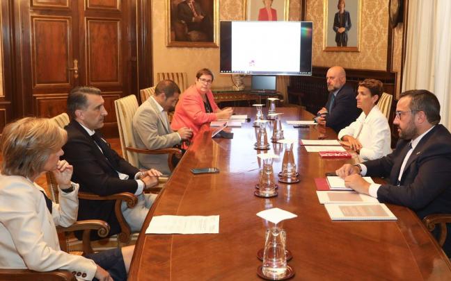 Imagen de la reunión presidida por Chivite Imagen de la reunión presidida por Chivite