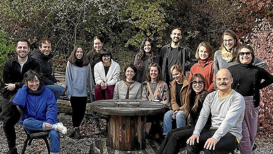 Participantes y responsables del laboratorio, ayer en la primera jornada de encuentro.