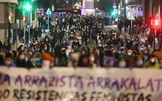 Manifestación del movimiento feminista. Manifestación del movimiento feminista.
