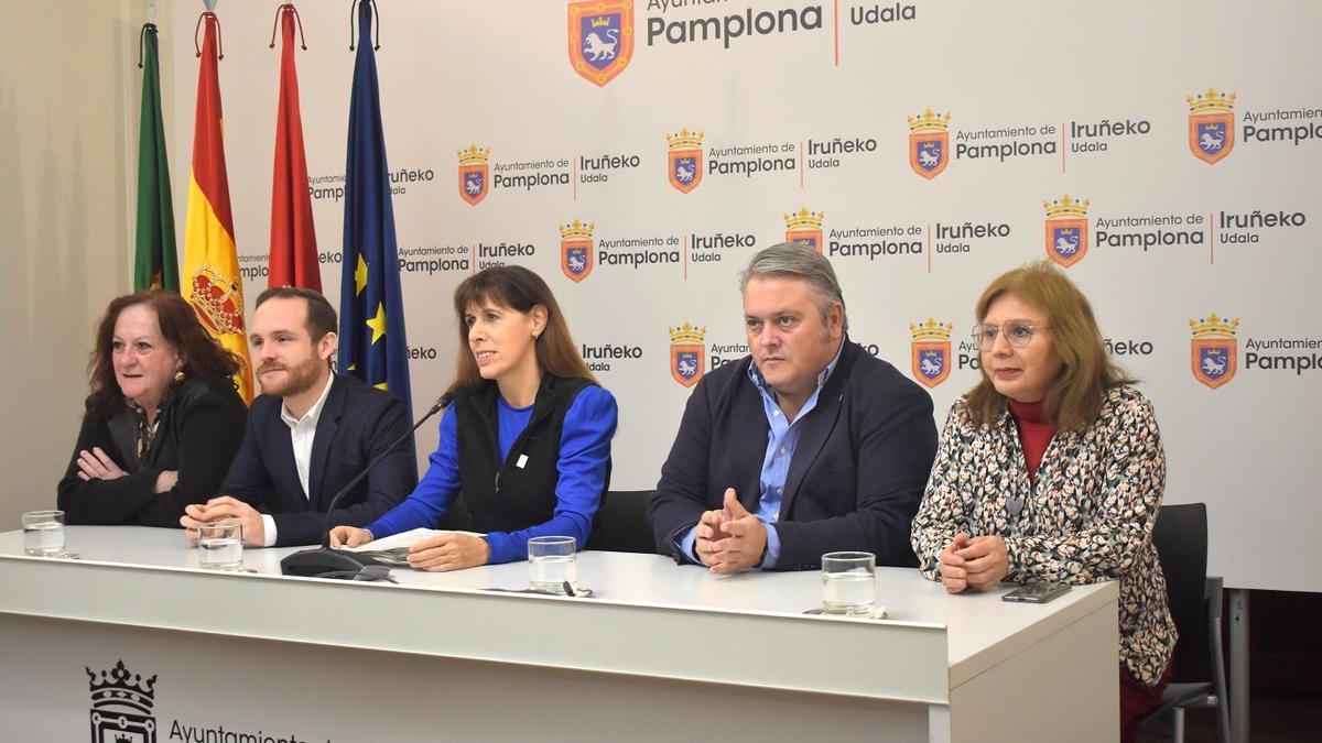 Grupo municipal socialista en el Ayuntamiento de Pamplona.