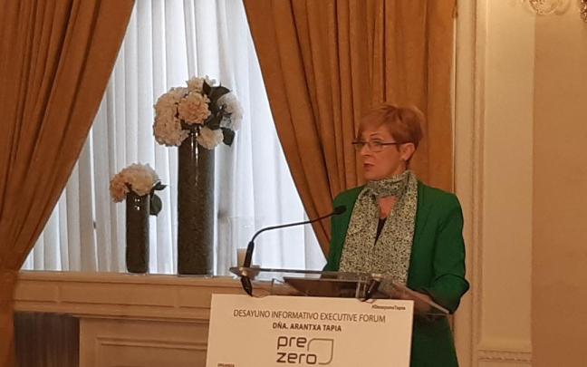 La consejera de Desarrollo Económico, Sostenibilidad y Medio Ambiente del Gobierno vasco, Arantxa Tapia.