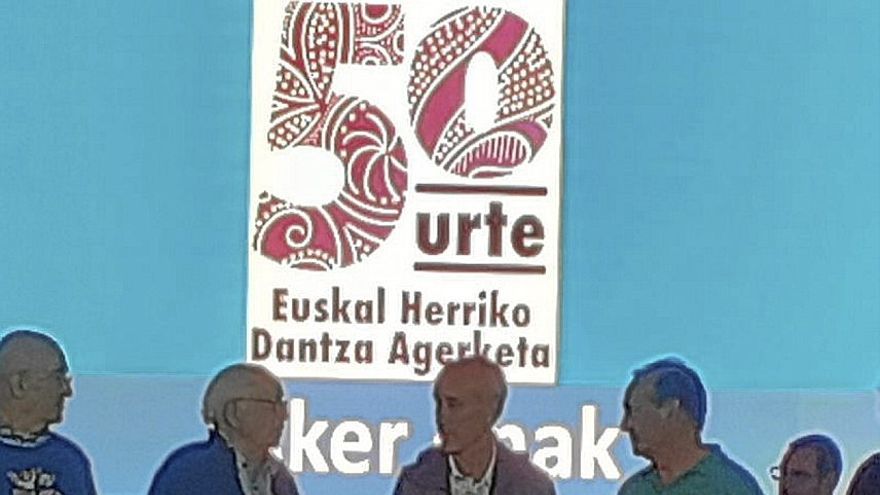 Parte de los homenajeados en este 50 aniversario.