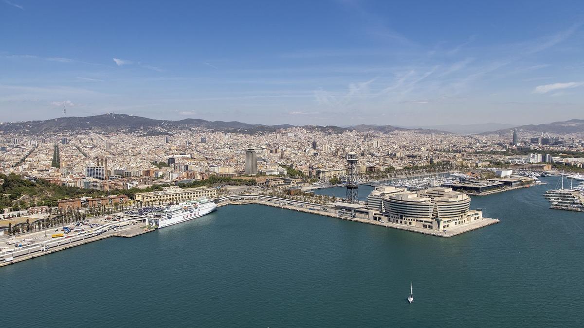 Vista del Puerto de Barcelona