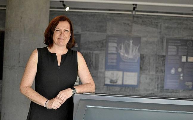 Maravillas Espín, en el Museo Marítimo de Bilbao. | FOTO: MAIDER GOIKOETXEA