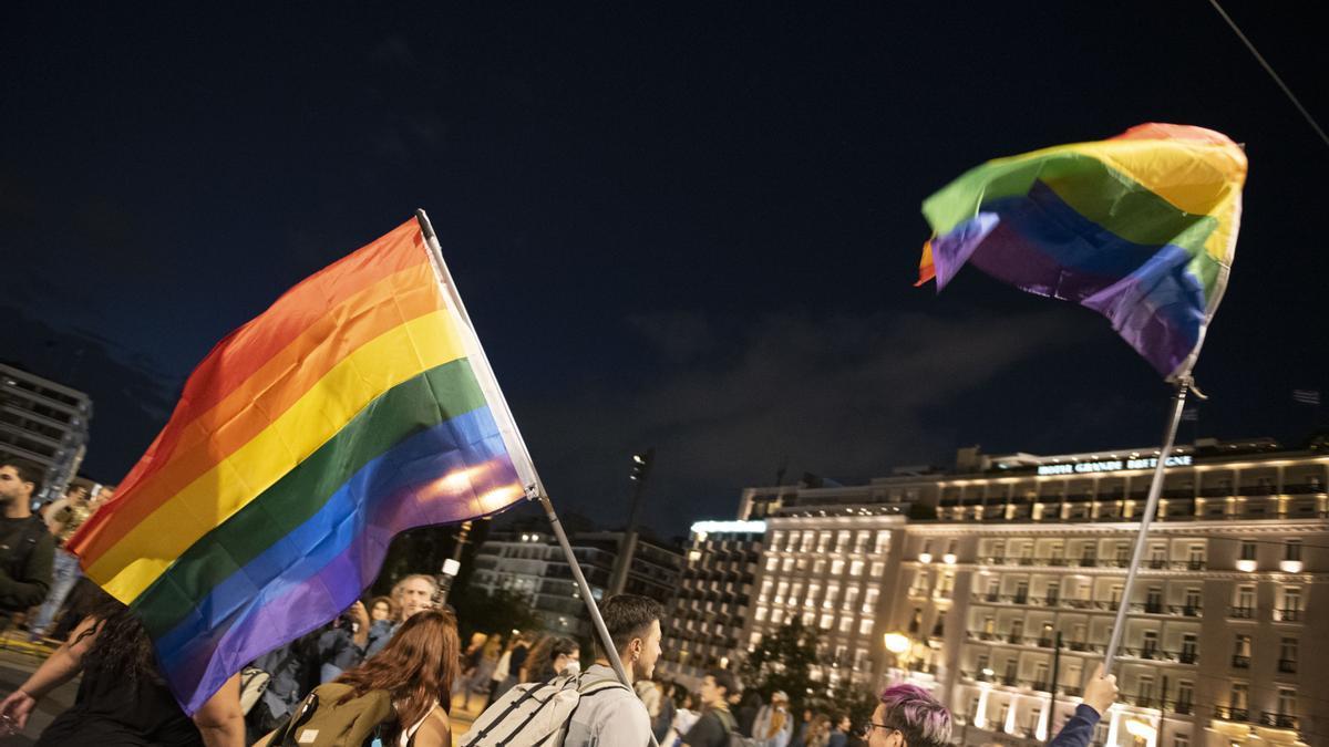 Manifestación en favor de los derechos LGBTQ