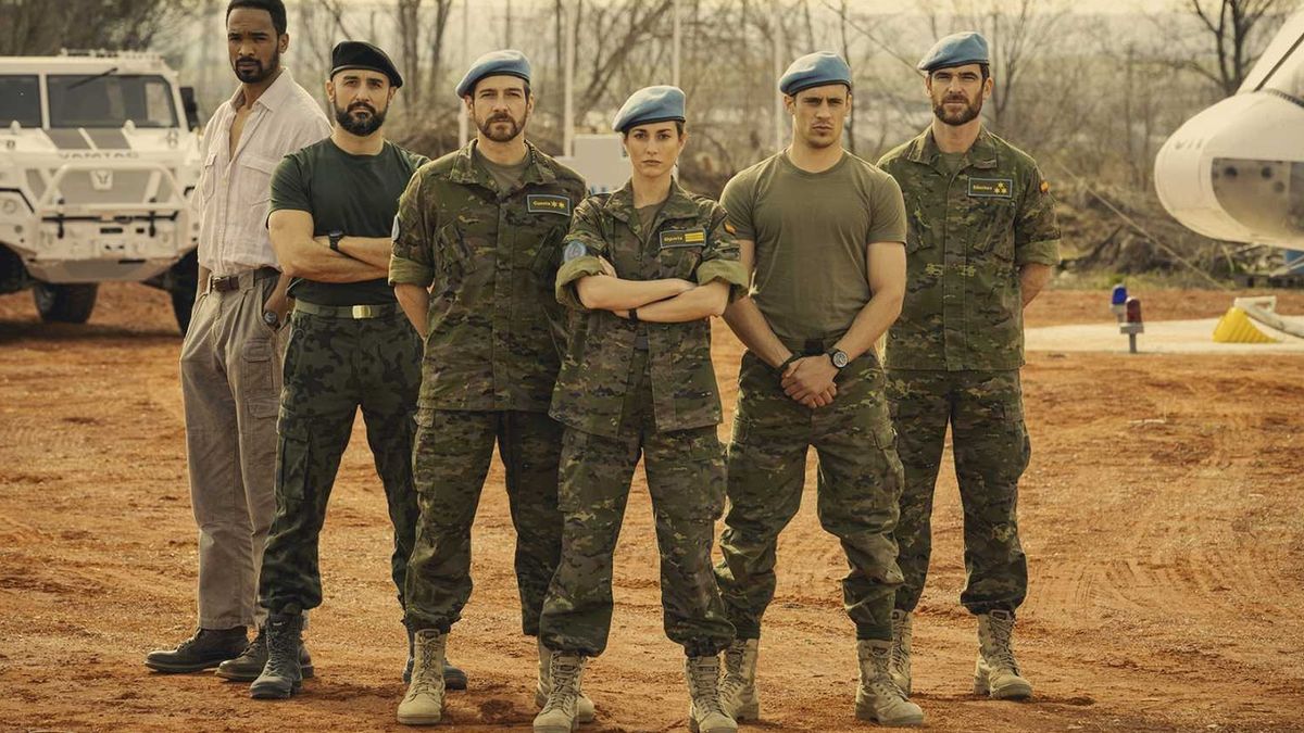 Elenco de la serie ‘Fuerza de paz’.