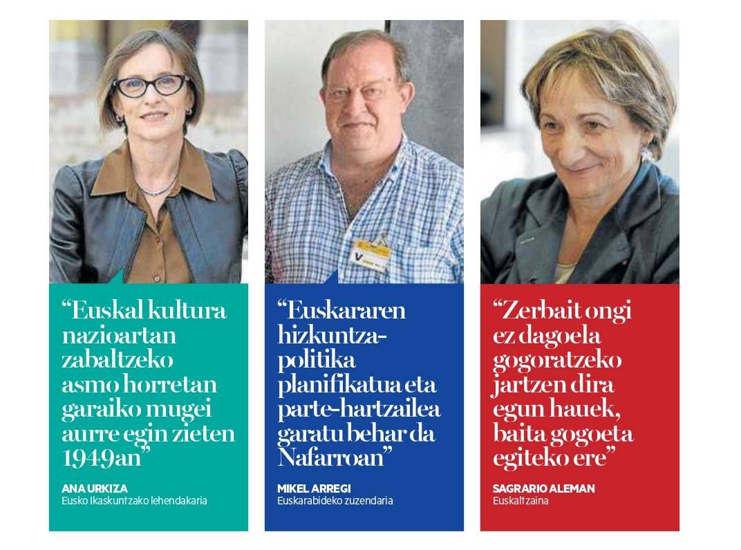 Ana Urkiza, Mikel Arregi eta Sagrario Aleman