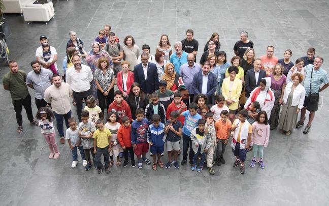 Acto de bienvenida de los niños Saharauis. Acto de bienvenida de los niños Saharauis.