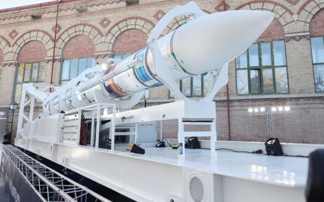 El 'MIURA 1', primer cohete espacial español. El 'MIURA 1', primer cohete espacial español.