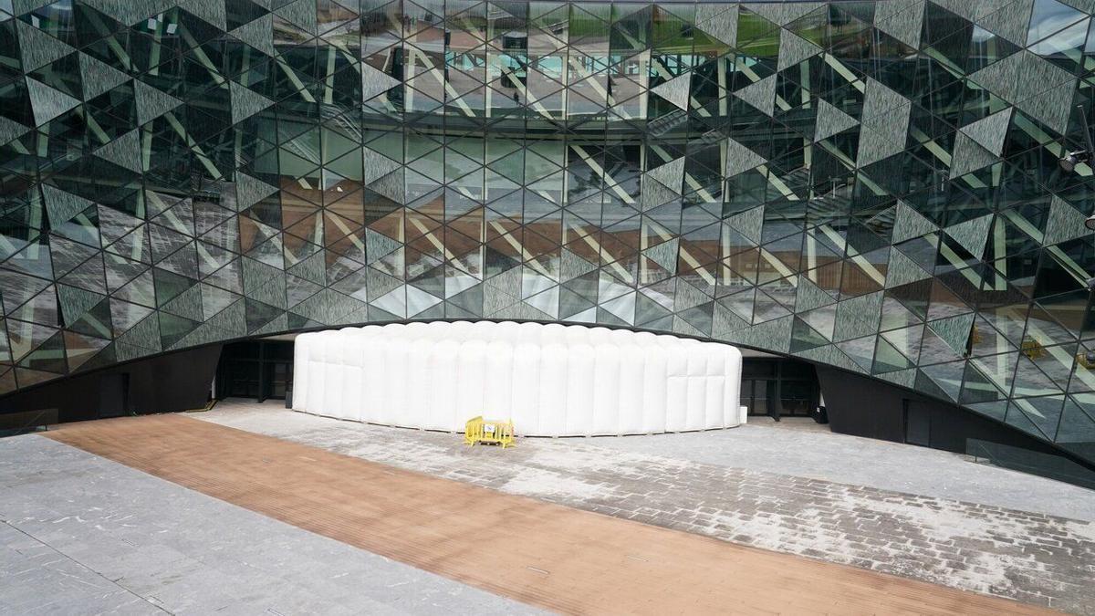 Estructura instalada por Orona en su sede de Hernani para acoger a sus socios.