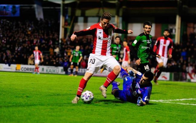 Muniain en el último duelo de Copa ante el Sestao River en enero del 2020 Muniain en el último duelo de Copa ante el Sestao River en enero del 2020