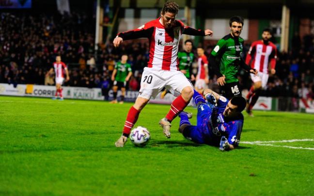 Muniain en el último duelo de Copa ante el Sestao River en enero del 2020 Muniain en el último duelo de Copa ante el Sestao River en enero del 2020