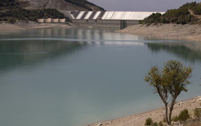 El embalse de Yesa, en una imagen del agosto del a&ntilde;o pasado.