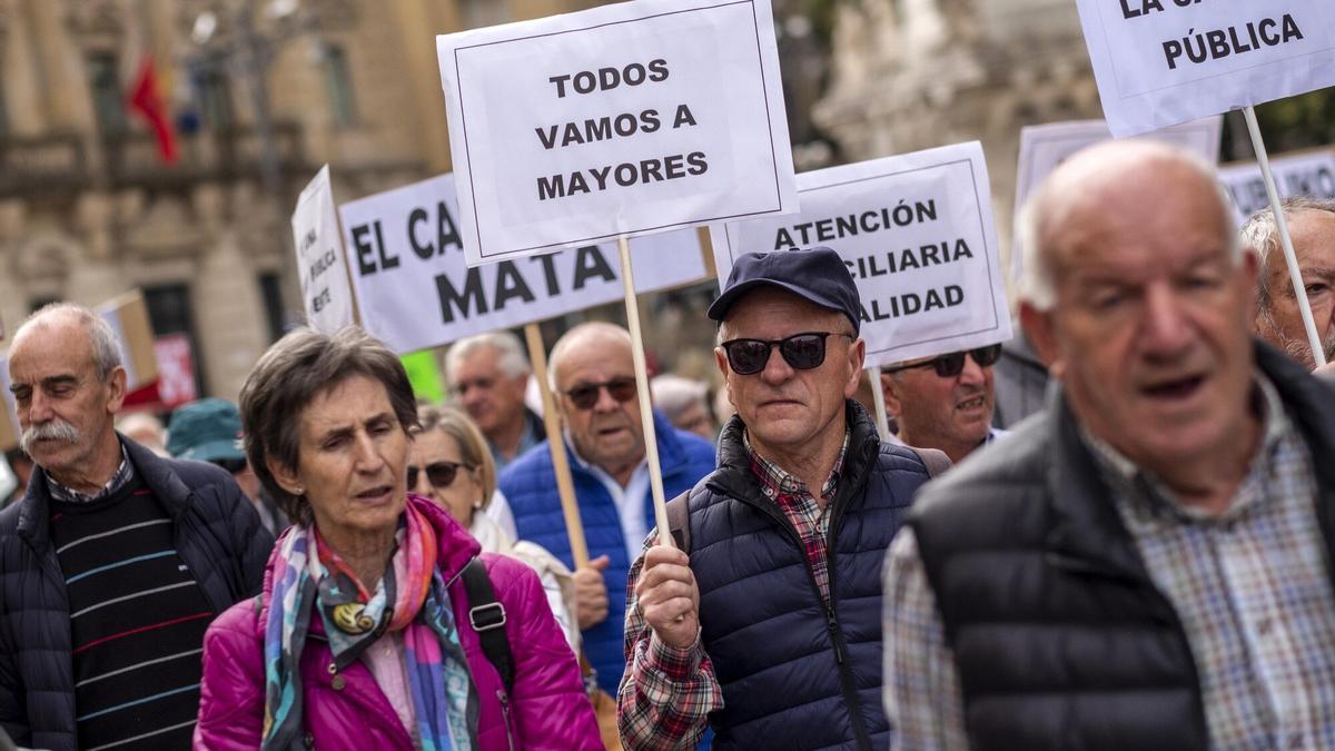 Manifestación de Pensionistas en Pamplona