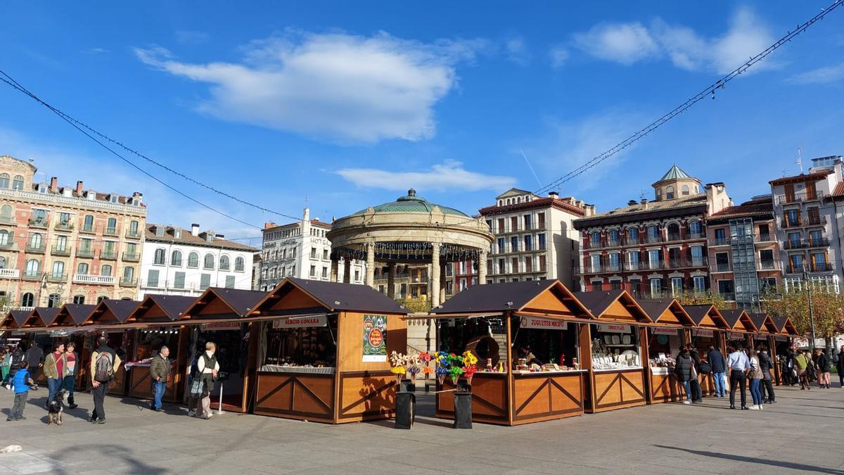 Feria de Navidad de la Plaza del Castillo.