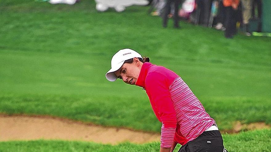 Carlota Ciganda, durante un torneo del LPGA KEB Hana Bank Championship. | FOTO: EFE