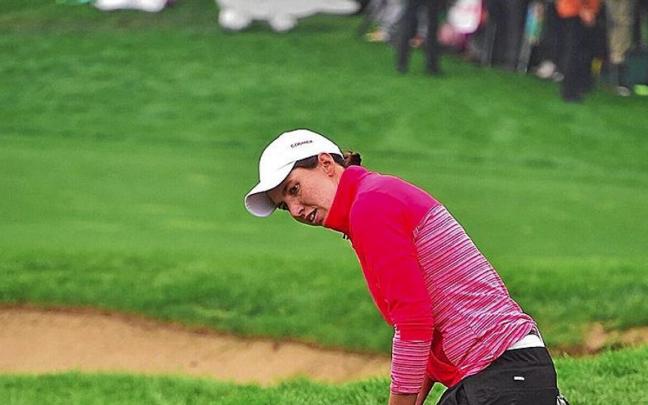 Carlota Ciganda, durante un torneo del LPGA KEB Hana Bank Championship. | FOTO: EFE
