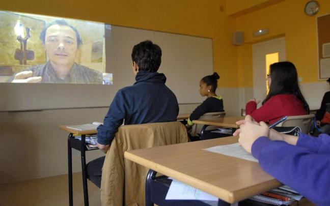 Aula del colegio Nazareth, en una imagen de archivo