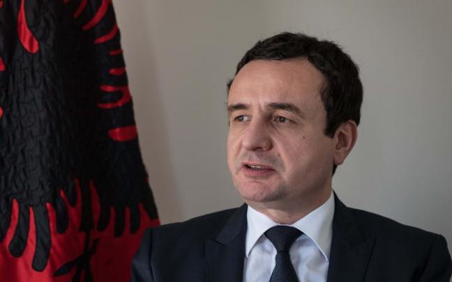Imagen de archivo del primer ministro kosovar, el nacionalista Albin Kurti.