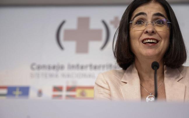 La ministra de Sanidad, Carolina Darias