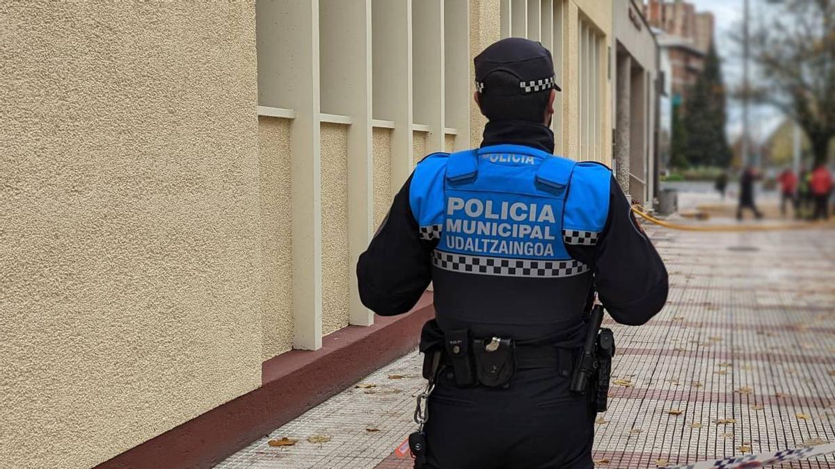 Imagen de recurso de un agente de la Policía Municipal de Pamplona