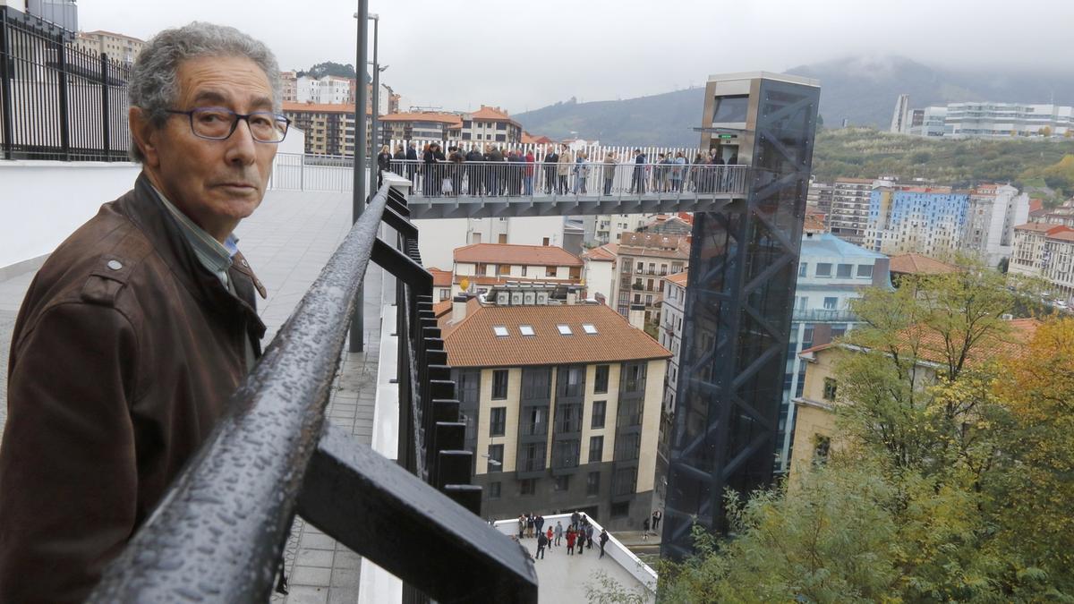 Imagen de archivo del ascensor de Solokoetxe tras haber sido remodelado.