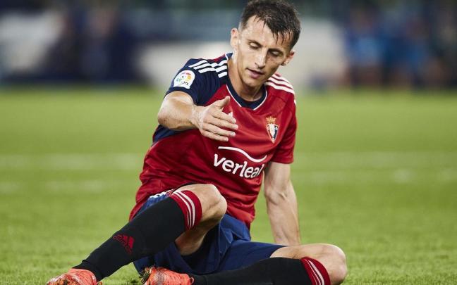 Ante Budimir, en el partido ante el Villarreal.