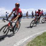Mikel Landa y Pello Bilbao, en el pasado Tour de los Alpes.