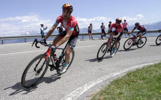 Mikel Landa y Pello Bilbao, en el pasado Tour de los Alpes.