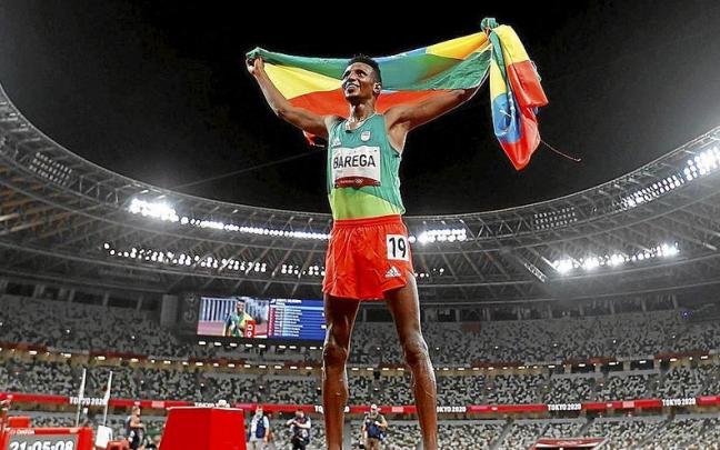Selemon Barega se proclamó campeón olímpico en los Juegos de Tokio. | FOTO: EFE Selemon Barega se proclamó campeón olímpico en los Juegos de Tokio. | FOTO: EFE