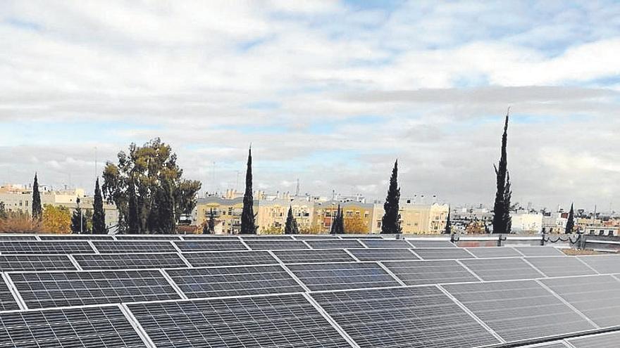 Un parque fotovoltaico.