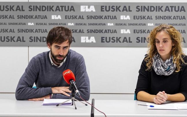 El responsable de Gizalan Nafarroa, Izai Bujanda, y la responsable de Osasunbidea, Maider Huarte. El responsable de Gizalan Nafarroa, Izai Bujanda, y la responsable de Osasunbidea, Maider Huarte.