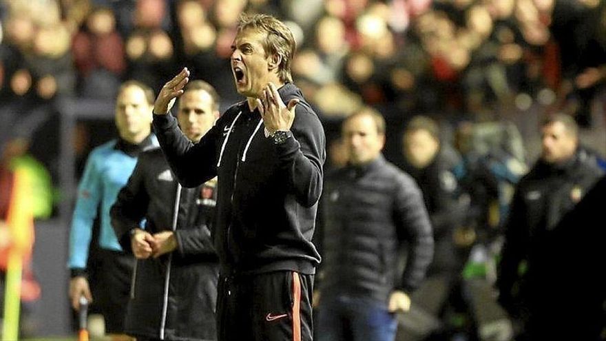 Julen Lopetegui, en el Sadar.