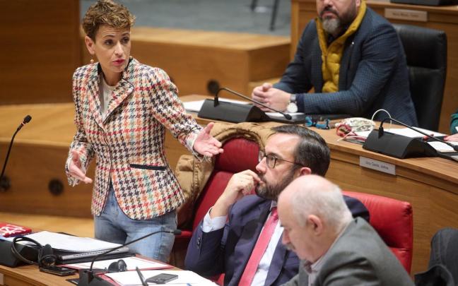 María Chivite, presidenta del Parlamento de Navarra.