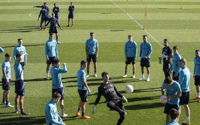 Entrenamiento de la Real Sociedad en Zubieta