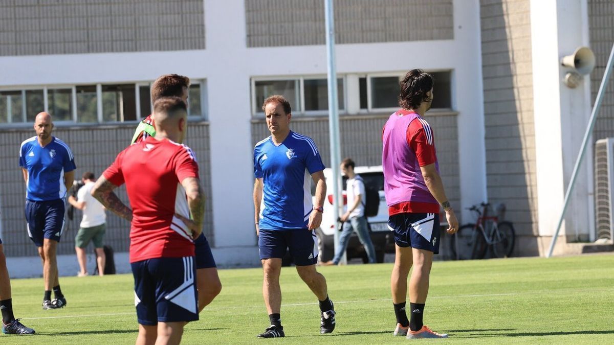 Arrasate, en la primera sesión de Osasuna