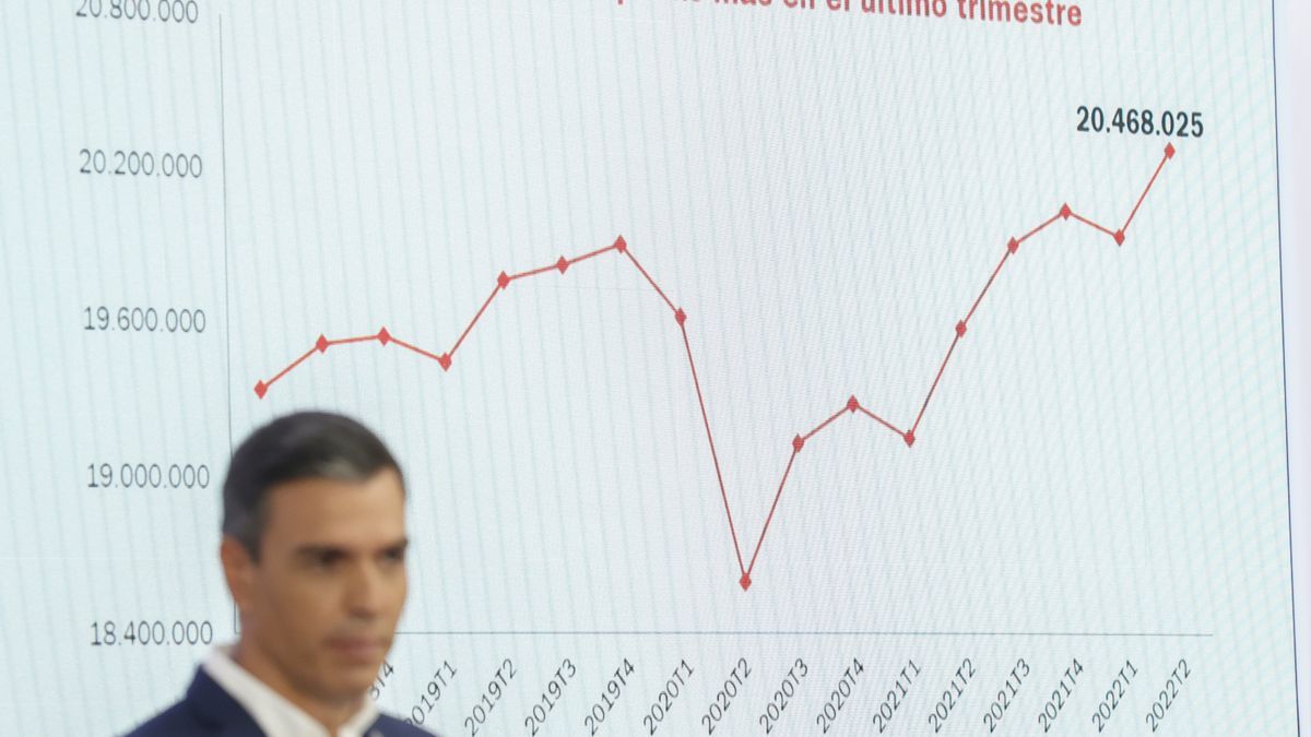 El presidente del Gobierno, Pedro Sánchez, en el tradicional balance del curso político