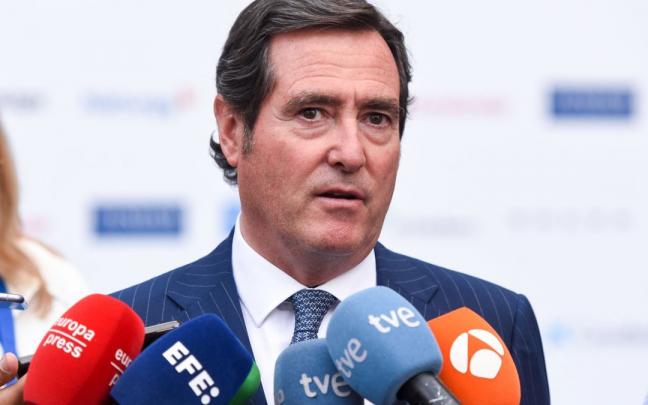El presidente de la CEOE, Antonio Garamendi. El presidente de la CEOE, Antonio Garamendi.