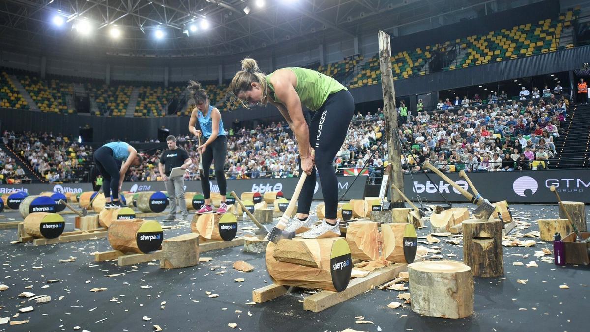 Nerea Arruti, en un momento de la prueba.